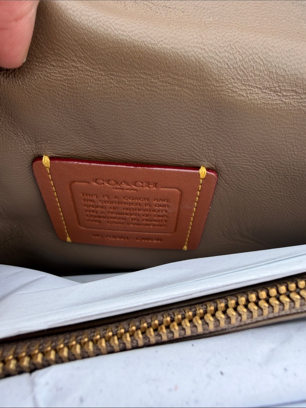 Coach Quilted Tabby 26 Cedar Suede Shoulder Bag with Gold Hardware - Picture 4 of 17